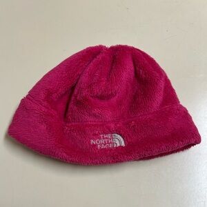 The North Face Youth Osito Hat Pink Fleece - Size Medium - GUC